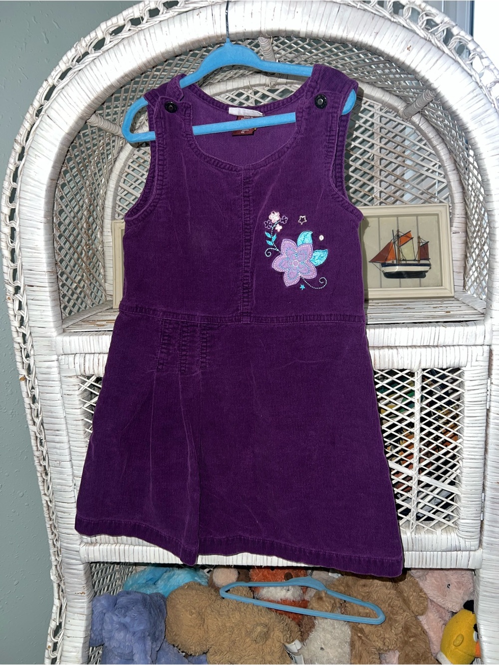 Y2k vintage Nevada purple corduroy dress